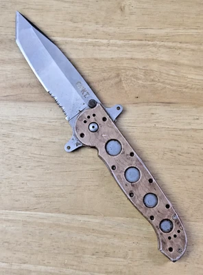 CRKT Carson M16-14ZSF Tanto Flipper Knife Desert Tan (3.875" Bead Blast) - Image 1 of 4