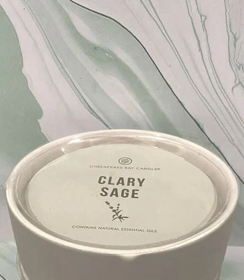 Chesapeake Bay Clary Sage 3-Wick Candle Aromatherapy One Candle - Image 1 of 4