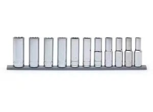 Husky 1/2 in. Drive Deep SAE Socket Set (11-Piece) - Picture 1 of 7