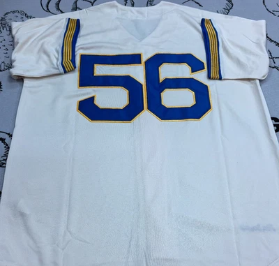 VINTAGE Size M Jim Bouton #56 Seattle Pilots Throwback Cream Stitched Jersey. - Image 1 of 4