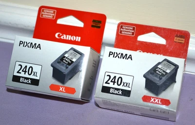 Cartucho de tinta original Canon Pixma 240 XXL y 240 XL negro PG-240 - nuevo sellado Foto 1 de 4