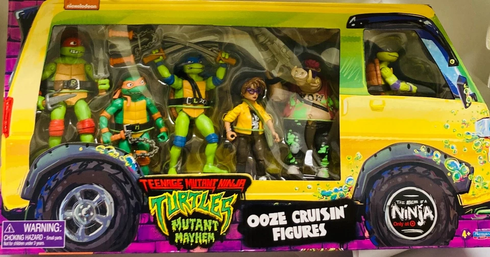Teenage Mutant Ninja Turtles: Mutant Mayhem Ooze Cruisin' 6 pc Action Figure Set - Image 1 of 1