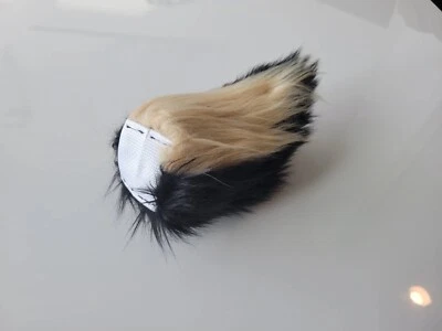 手工制作短磨砂棕褐色黑色猫狗兔尾人造毛皮角色扮演服装 — 第 1/3 张图片