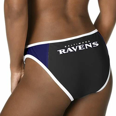 Forever Collectibles Women's Baltimore Ravens Team Logo Swim Suit Bikini Bottom Cover