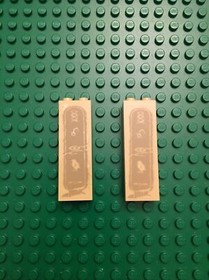 2 LEGO Indiana Jones Tan Brick Hieroglyphs Columns For Set 7621