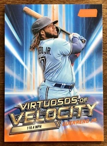 2023 Stadium Club Vladimir Guerrero Jr ORANGE #'d /50 Virtuosos Of Velocity - Picture 1 of 2