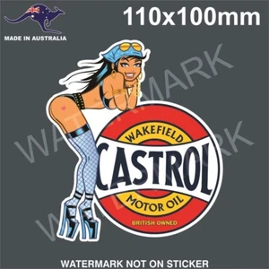 VINTAGE CASTROL STICKER OIL RETRO HOT ROD RAT ROD PETROLEUM STICKERS - Picture 1 of 1