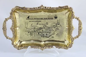 VINTAGE Bandeja de metal Souvenir LA MANGA DEL MAR MENOR. c.1970s - Imagen 1 de 2