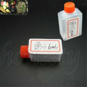 10/20X Mini Rectangle Shaped Soy Sauce Plastic Container Multipurpose Bottles - Picture 1 of 8