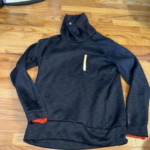 Adidas Women’s Large Black TurtleNeck Running Training Workout Climaheat Fleece - Picture 1 of 7