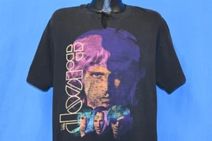 vintage 90s DOORS GETS OUT ALIVE JIM MORRISON ROCK BAND CUT NECK t-shirt XL - Picture 1 of 8