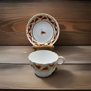 Antique Chamberlain Worcester Porcelain Tea Cup & Saucer, C. 1810 - Picture 1 of 5