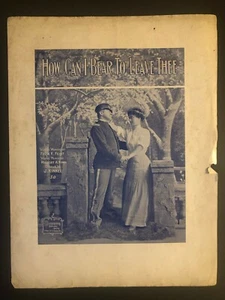 Seltene Vintage 1906 Noten "How Can I Bear to Leave Thee" Echtfoto - Bild 1 von 3