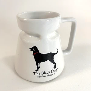 The Black Dog Martha's Vineyard Coffee Mug Lid Labrador Stoneware No Spill Tea - Picture 1 of 8