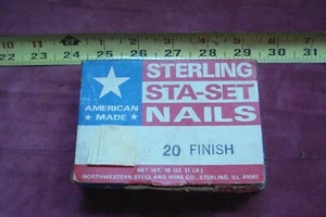 (1129.) Acabado de uñas # 20 - caja de 1 libra hecha en EE. UU. - Imagen 1 de 2