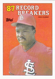 1988 TOPPS..VINCE COLEMAN..RECORD BREAKER..# 1..CARDINALS..FREE COMBINED SHIP - Bild 1 von 1