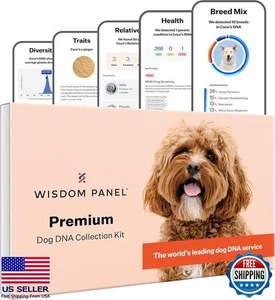 Comprehensive Dog DNA Test Kit - 365+ Breeds, 265+ Health Tests, Ancestry - Afbeelding 1 van 8