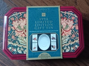 New Yardley 1994 Limited Edition Soaps & Soap Dish In Tin New Sealed - Picture 1 of 3