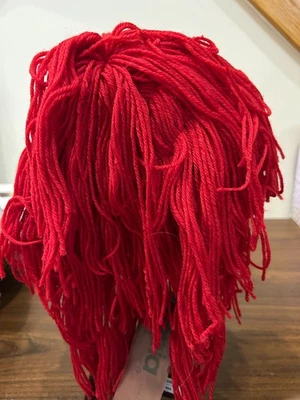 Clown Raggedy Ann Andy Red Yarn Wig 14" Hair NEW w/ Tag Afro Sepia - Image 1 of 3