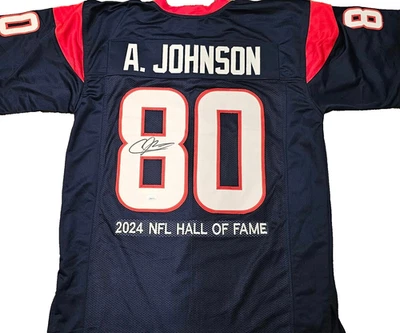 Andre Johnson Autographed NEW Pro Style Jersey- JSA Witness Auth HOF 2024 - Image 1 of 4