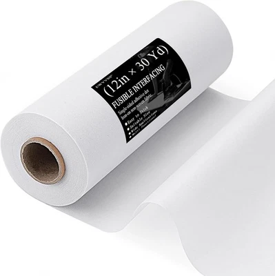 Light Weight 12"X 30 Yards Fusible Interfacing for Sewing  Iron  On Non Woven... - Image 1 of 4