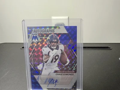 2023 PANINI MOSAIC CHASE EDMONDS BLUE MOSAIC AUTOGRAPH /99 BUCS SP AUTO - Image 1 of 2