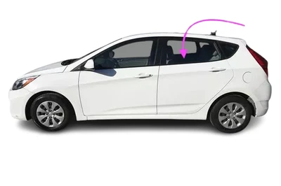 Se adapta a: Hyundai Accent 2012-2017 4D hatchback conductor puerta trasera izquierda ventana vidrio Foto 1 de 4