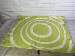 Nook Sleep System Organic Cotton Knit Blanket Green White - Picture 1 of 11