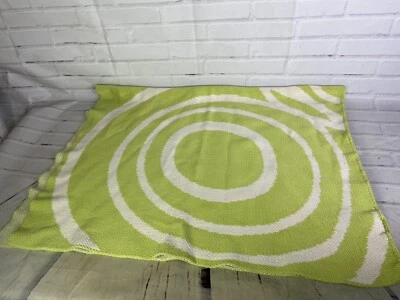 Manta tejida de algodón orgánico Nook Sleep System verde blanco Foto 1 de 4