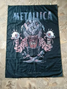 Vintage  textile poster flag Metallica pushead 2003 - Picture 1 of 4