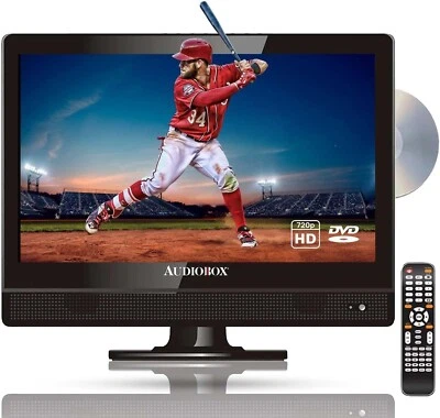 New Audiobox TV-13D 13" TV Widescreen HDTV Built-in DVD Player with HDMI & USB - Image 1 of 4
