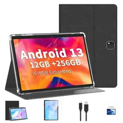 QDDQ 25.65 cm Android 13 Tablet 256GB Storage ROM, 12GB(6GB+6GB Expanded)for RAM - Image 1 of 4