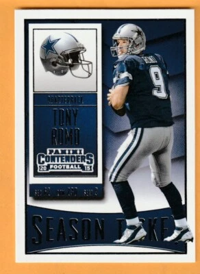 Tony Romo Dallas Cowboys 2015 Panini Contenders #87 - Image 1 of 2