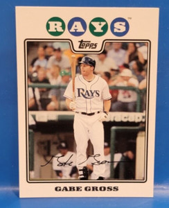 Gabe Gross, OF - Topps - Rays, 2008 - #UH296