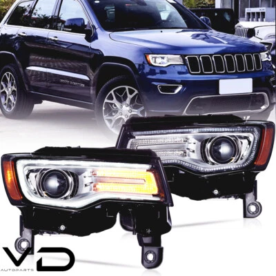 Faros LED L+R con arranque y secuencial para Jeep Grand Cherokee 2014 15 16 17-22 Foto 1 de 4