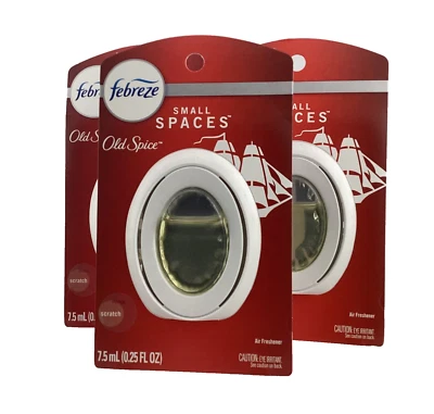 Febreze Small Spaces, Air Freshener Old Spice Odor Fighter (Lot of 3) - Image 1 of 2
