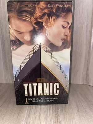 Titanic (VHS Movie/ 2-Tape Set) Untested, Box And Tapes Foto 1 de 4