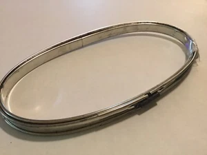 1 VINTAGE OVAL METAL CORK LINED EMBROIDERY HOOP! 5” X 9" - Picture 1 of 4