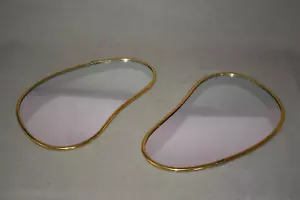 UMBRA Small Decorative Wall Mirrors Set of 2 Gold Tone Frame UNUSED - Picture 1 of 9