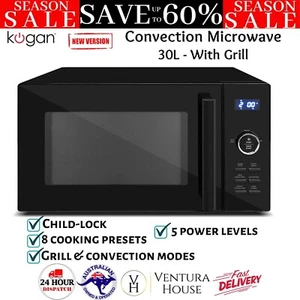Kogan 30L Convection Microwave with Grill Defrost Child-lock Kitchen Appliances - Picture 1 of 12