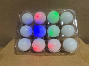 10 Glow Golf Balls for Night Sports, Golf LED Ball Glowing in The Dark New - Picture 1 of 2