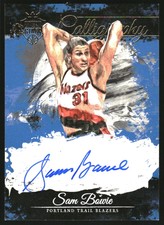 2015-16 Court Kings Calligraphy Autographs Sapphire #4 Sam Bowie Auto /25