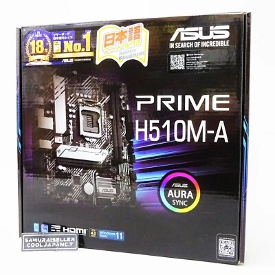 ASUS PRIME H510M-A Intel H510 DDR4 LGA 1200 Micro ATX Motherboard Japan NEW - Image 1 of 4