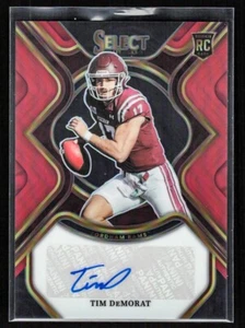 TIM DeMORAT 2023 Panini SELECT DP RC #RS-TDE [RED PRIZM SIGNATURE]--FORDHAM RAMS - Picture 1 of 2