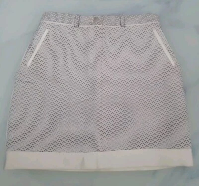 Minifalda tejida blanca tallada EU40 UK12 US8 tenis algodón viscosa seda Y2K años 90 Foto 1 de 4