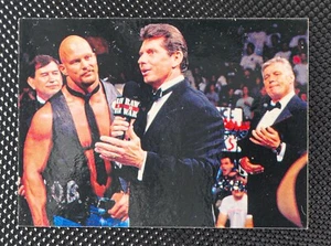 1998 Comic Images WWF Superstarz - #2 Vince McMahon Steve Austin Attitude Era!! - Picture 1 of 2