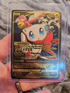 Mew GX Black Foil Fan Art Vinyl Collector Pokemon Card 127/255 - Picture 1 of 5