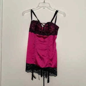 Frederick's of Hollywood dark pink lingerie camisole (Size: Small) - Picture 1 of 6