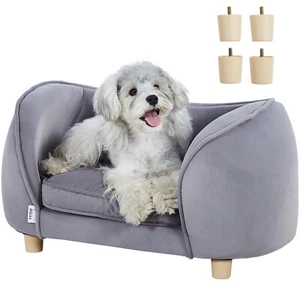 VEVOR Haustiersofa Hundecouch Hundebett Haustierbett 30 kg 685x380x380mm Grau - Bild 1 von 12