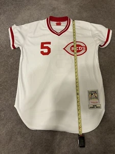 johnny bench cincinnati reds mitchell ness jersey Size 48 Xl Nice Shape  - Picture 1 of 14